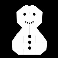 Christmas LEGO snowman