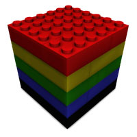 6x6 LEGO cube