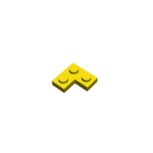 yellow 1x2x2 corner plate