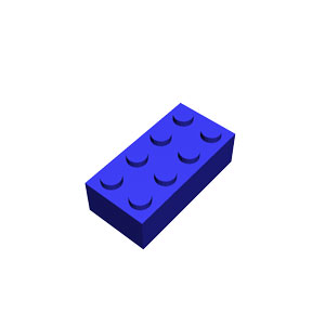 2x4 blue brick