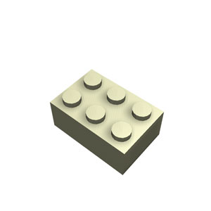 2x3 gray brick