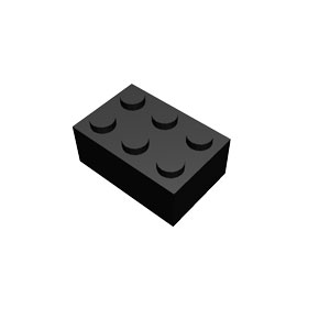 2x3 black brick