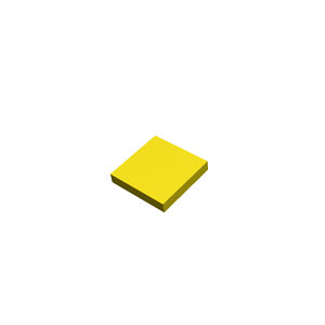 yellow 2x2 flat tile