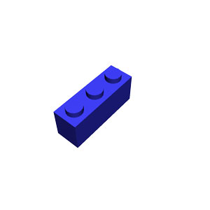 blue 1x3 brick