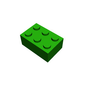 2x3 green brick