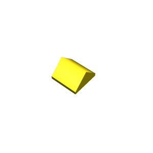 yellow 2x2/45° ridged tile brick