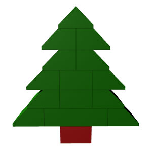 simple Christmas LEGO tree