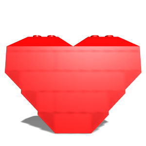 regular LEGO heart