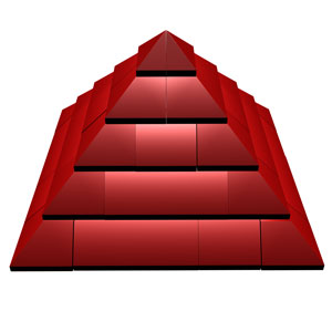 elegant lego pyramid